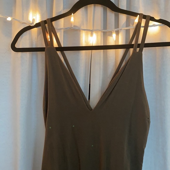 Strappy Hunter Green Bodysuit - Picture 2 of 4